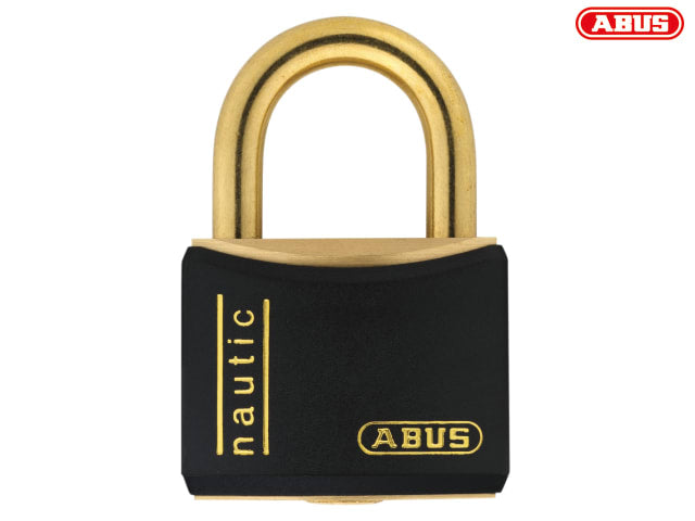 ABUS T84MB 40mm Black Rustproof Padlock Solid Brass Body Double Bolted Security