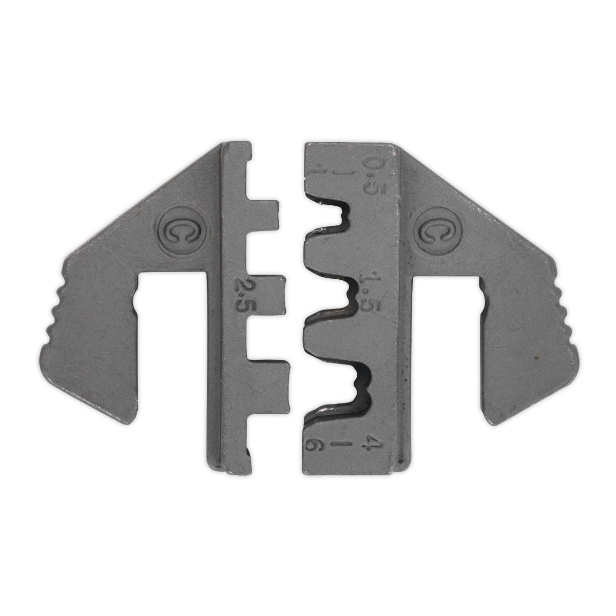 Sealey AK3858/C Open Barrel Crimping Jaws Quick Change Hardened Tempered