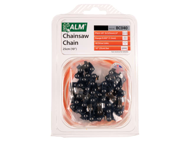 ALM Manufacturing BC040 Chainsaw Chain 3/8in 40 Links Fits 25cm Bars