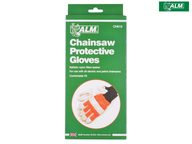 ALM CH015 Chainsaw Safety Gloves Left Hand Protection Class 0 Leather