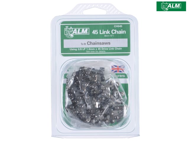 ALM Manufacturing CH045 Chainsaw Chain 3/8" 45 Links 1.3mm for 30cm Bars