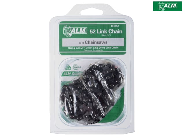 ALM CH052 Chainsaw Chain 3/8" 52 Links 1.3mm Fits 35cm Bars Husqvarna Makita