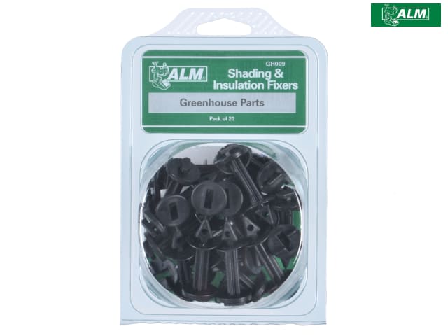ALM Manufacturing GH009 Shading Insulation Fixers Pack of 20 for Greenhouses