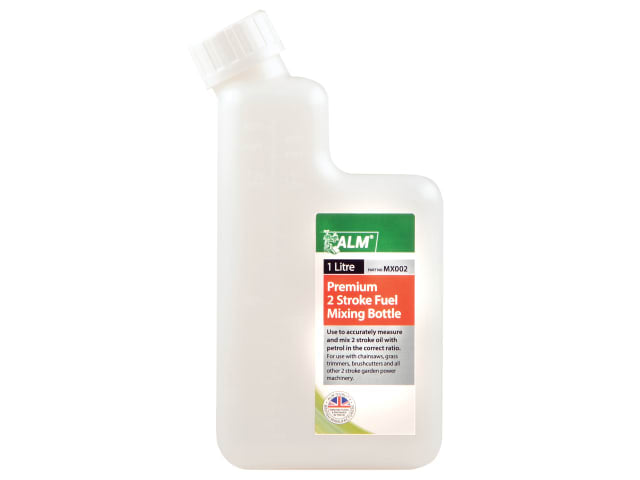 ALM Manufacturing MX002 1L 2-Stroke Fuel Mixing Bottle White Accurate Measure