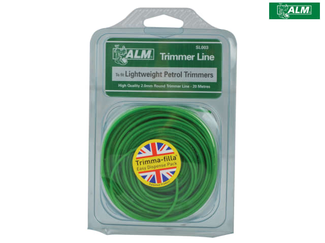 ALM Manufacturing SL003 2.0mm x 20m Light-Duty Petrol Trimmer Line Green