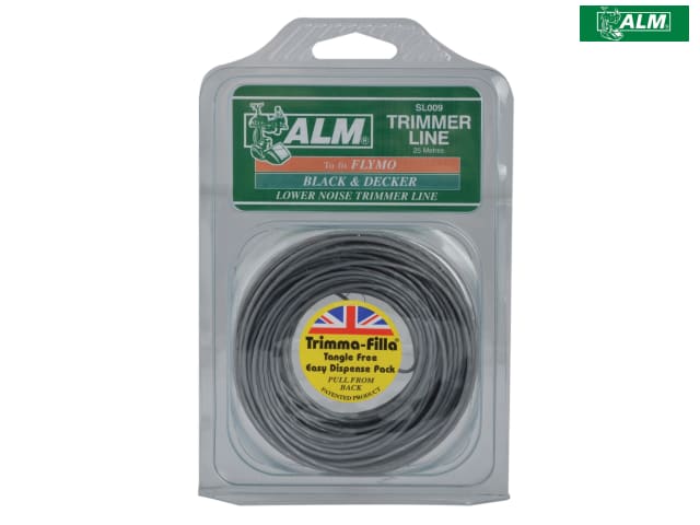 ALM Manufacturing SL009 Trimmer Line 1.5mm x 25m for Black & Decker, Flymo