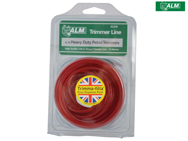 ALM Manufacturing SL018 Heavy-Duty Petrol Trimmer Line 3mm x 15m Red