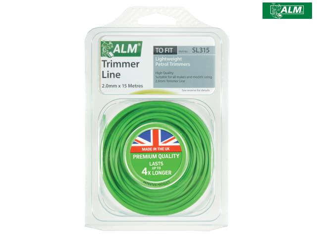 ALM Manufacturing SL315 2.0mm x 15m Light-Duty Petrol Trimmer Line Green