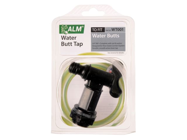 ALM Water Butt Tap 3/4in BSP Durable Lever for Water Butts and Drums
