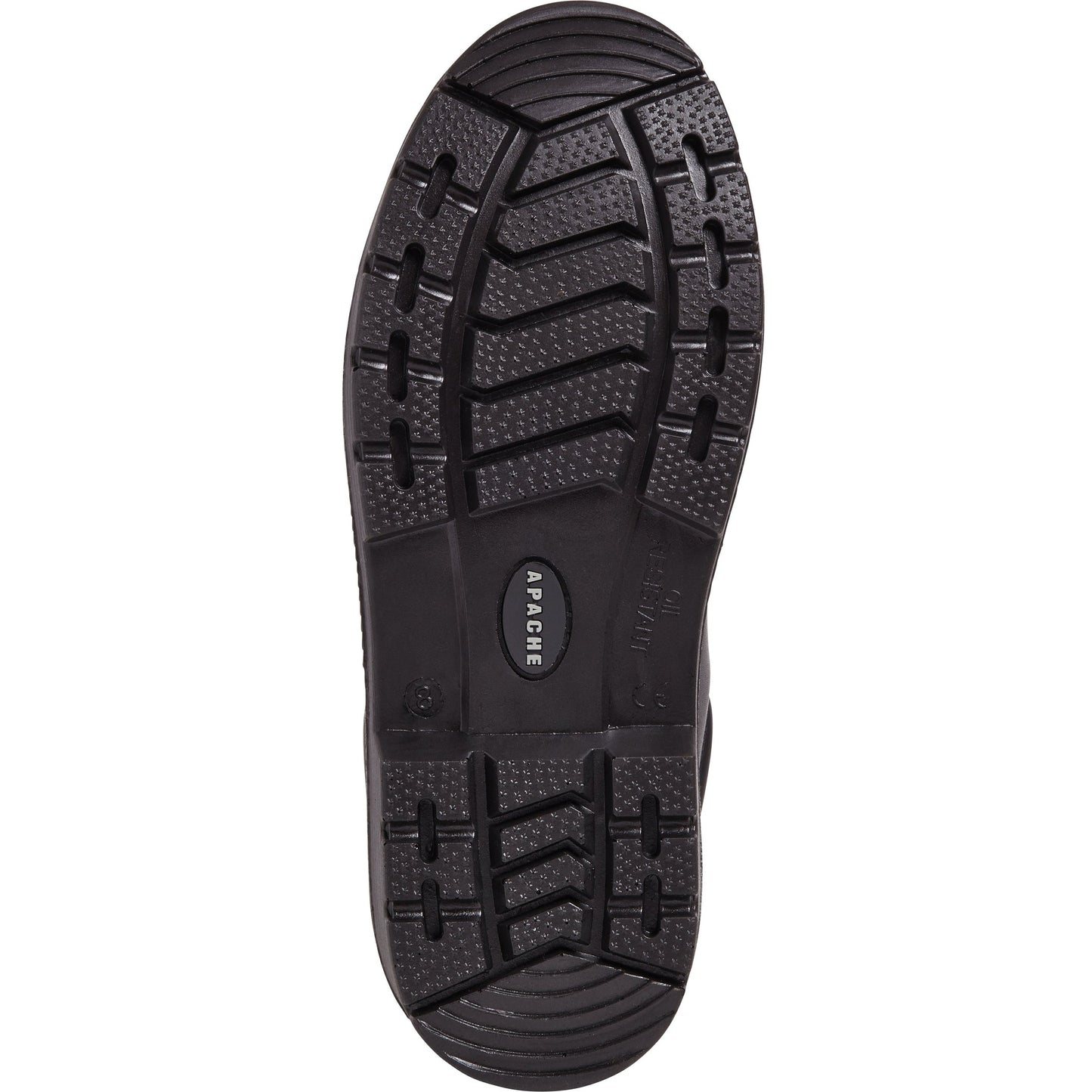 Apache AP306 Safety Shoes Steel Toe Water Resistant Black Leather 4 Eyelet