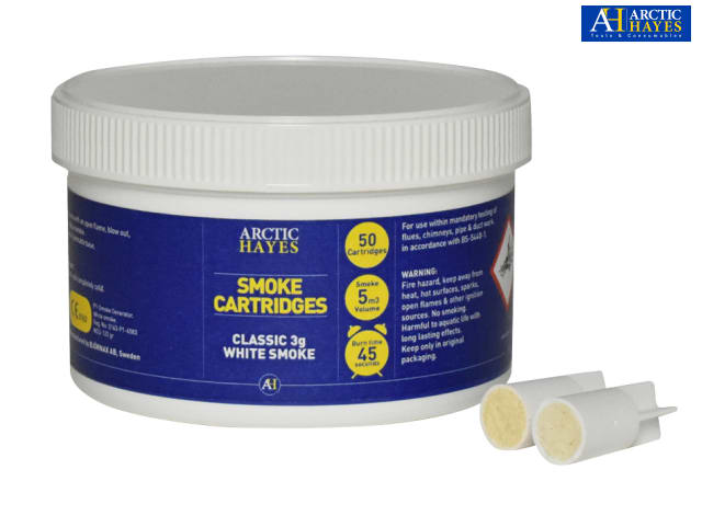 Arctic Hayes Classic 3g Smoke Cartridges Tub of 50 for Testing & Effects