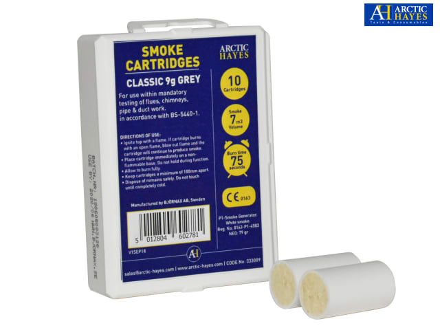 Arctic Hayes Classic Smoke Cartridges 9g White Pack of 10 for Testing & Effects