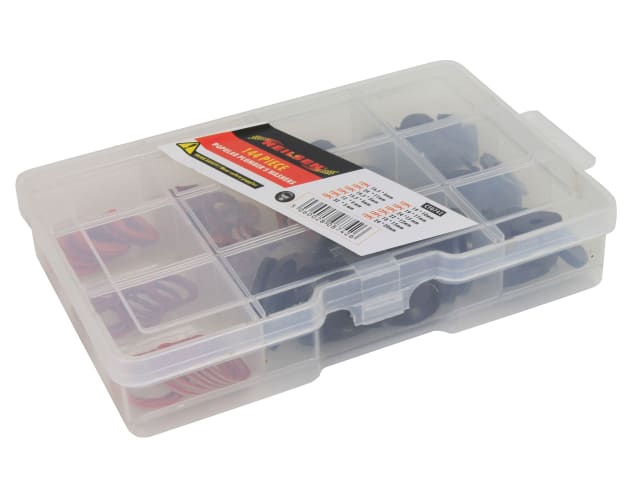 Arctic Hayes 144 Piece Plumbers Washer Kit with Rubber and Fibre Washers