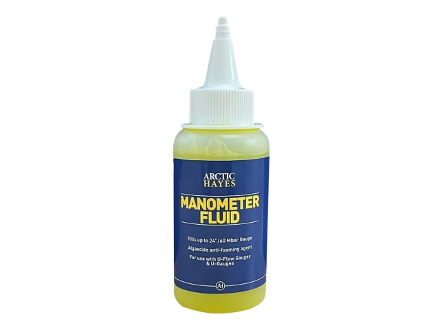 Arctic Hayes Manometer Fluid 60ml for U-Flow Gauges Accurate Readings