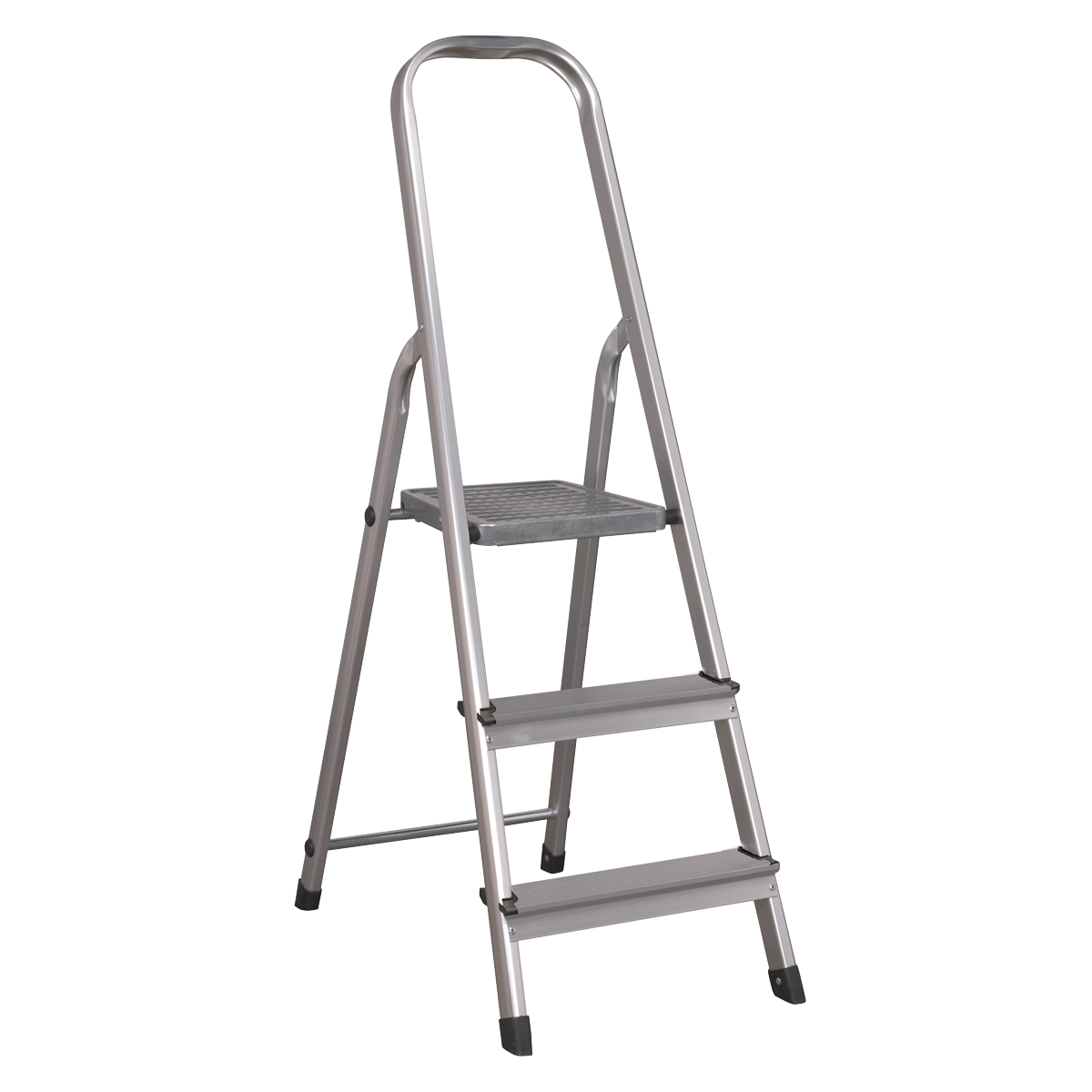 Sealey 3-Tread Aluminium Step Ladder EN 131 Certified 150kg Capacity Lightweight