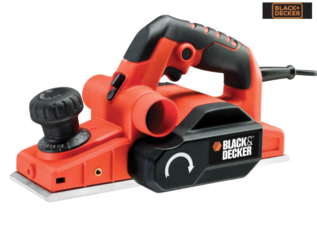 BLACK + DECKER KW750K Planer 750W 82mm Width 2mm Depth of Cut 240V