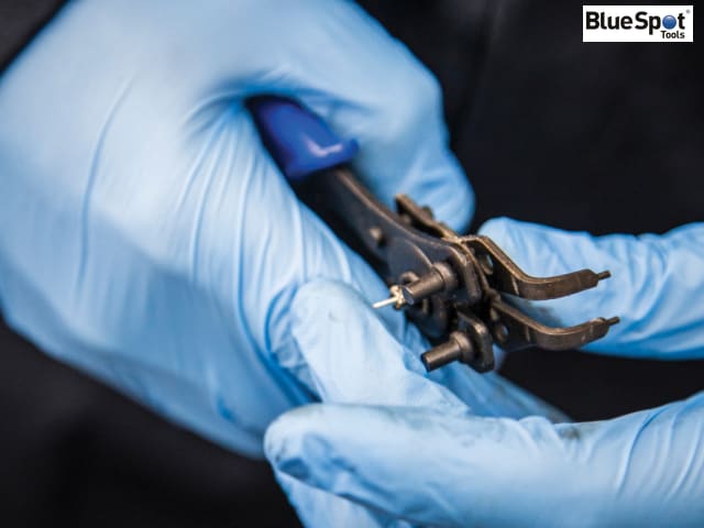 BlueSpot Tools 4-in-1 Circlip Pliers with Interchangeable Jaws 160mm A3 Steel