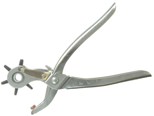 BlueSpot Leather Punch Pliers 200mm with Multiple Punch Sizes for Crafts