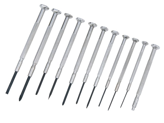 BlueSpot Tools 11 Piece Precision Screwdriver Set with Carrying Case