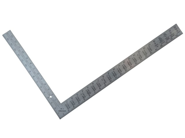 BlueSpot Tools Framing Square 600 x 400mm Metric Imperial for Carpentry Roofing