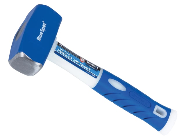 BlueSpot Tools Club Hammer 1.1kg Fibreglass Handle Soft Grip Shock Absorbent