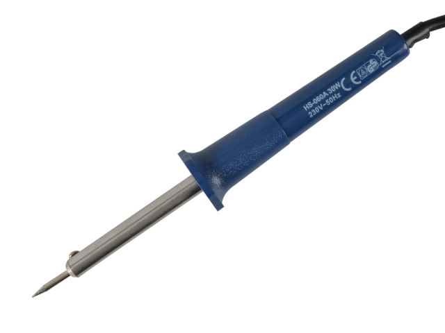 BlueSpot 30W Soldering Iron with Stand and 1.1m Cable for DIY and Professional