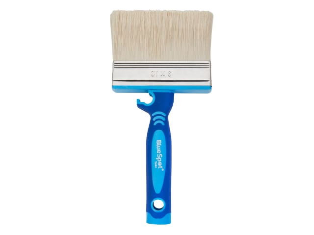 BlueSpot Tools 120mm Shed and Fence Brush Soft Grip Handle for Exterior Paint