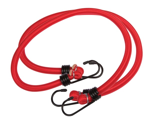 BlueSpot Tools 60cm Bungee Cords 2 Pack Heavy-Duty Elastic with Hooks