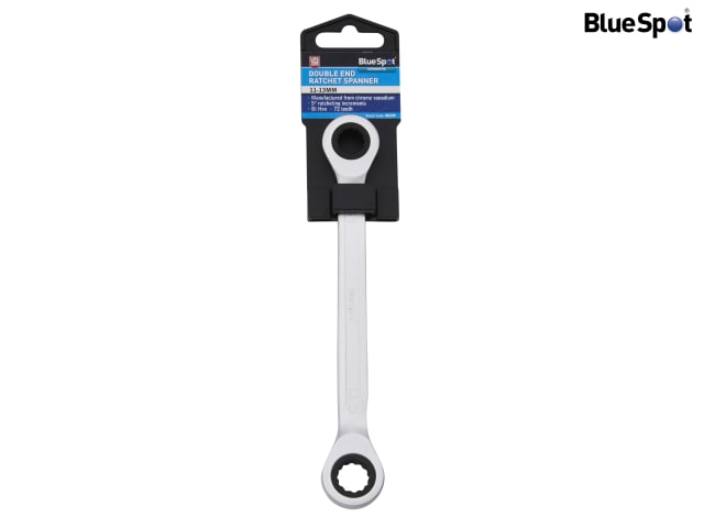 BlueSpot Tools Double End Ratchet Spanner 11-13mm Chrome Vanadium Steel