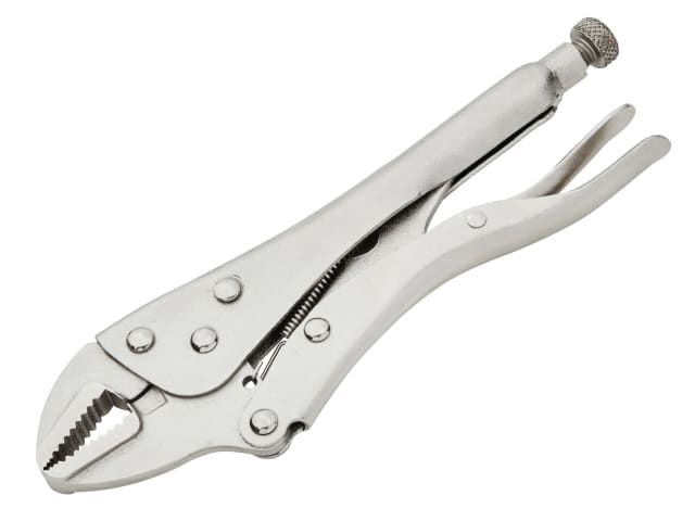 BlueSpot 250mm Quick-Release Straight Jaw Locking Pliers Nickel-Plated Steel