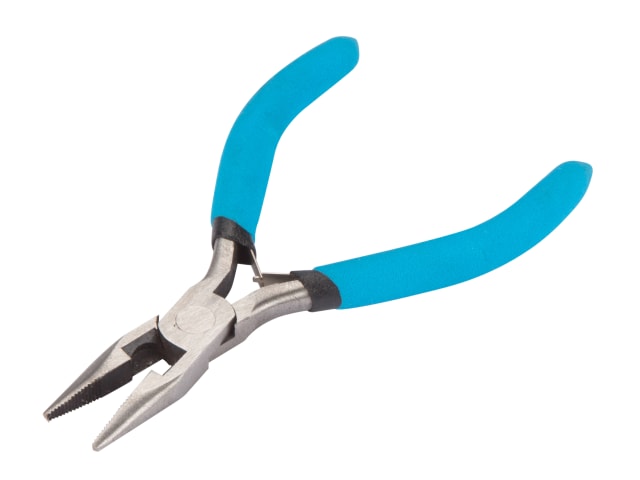 BlueSpot Tools Mini Long Nose Pliers Soft Grip Handles Durable Carbon Steel
