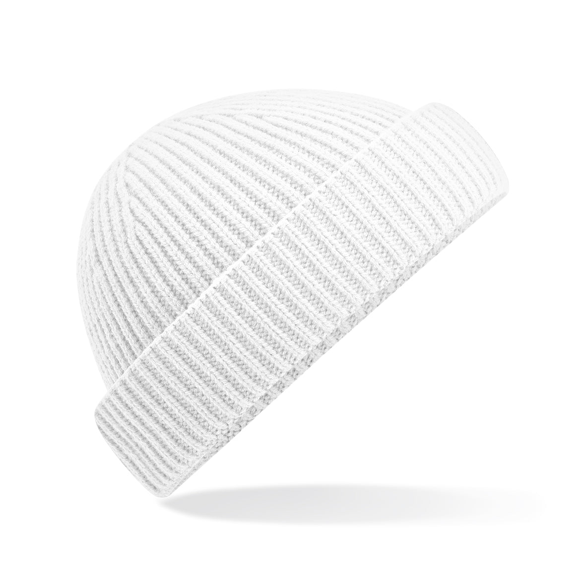 Beechfield Harbour Beanie Eco-Friendly Ribbed Knit Shallow Crown Cuffed Design
