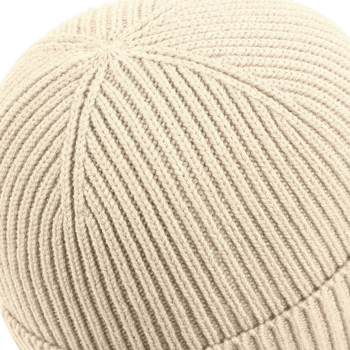 Beechfield Fashion Patch Beanie Cuffed Ribbed Knit Recycled Polyester B442R