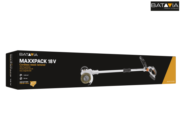 Batavia MAXXPACK Cordless Weed Clearer 18V Adjustable Brush Telescopic Handle