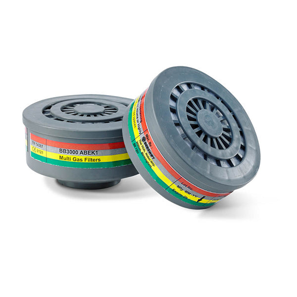 Beeswift ABEK1 Filters Pair Grey for Organic and Inorganic Gas Protection