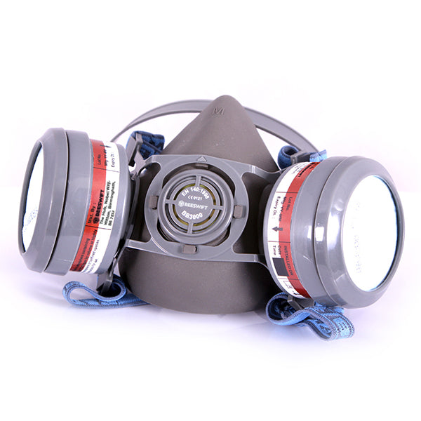 Beeswift A1P2 Ready Mask with Filters Soft TPE Adjustable Half Mask EN140