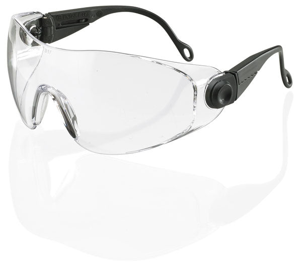 Beeswift Diego Clear Safety Spectacles Ultra Lightweight Adjustable UV Filter