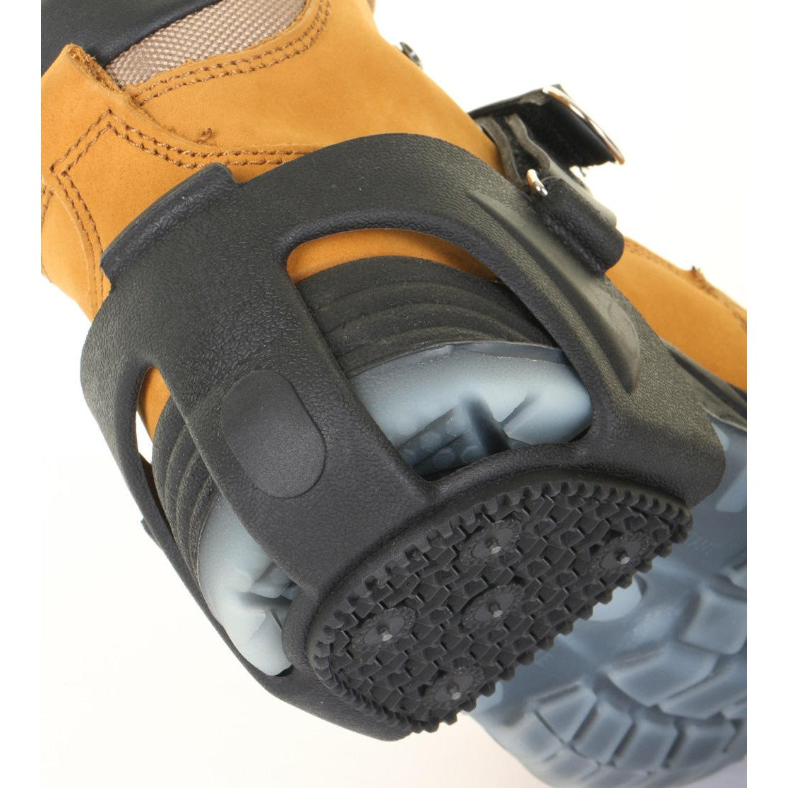 Beeswift Letz-u-grip Heel Grips Black TPE Material Cold Resist. Tungsten Spikes