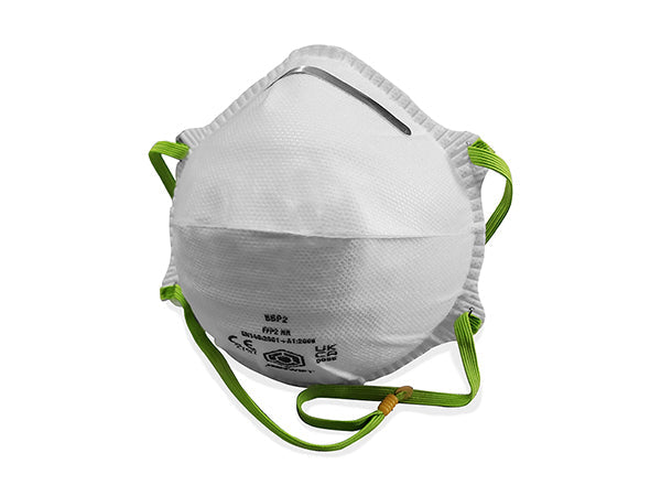 Beeswift P2 Mask White FFP2 NR Latex Free Adjustable Nosepiece Comfort Fit