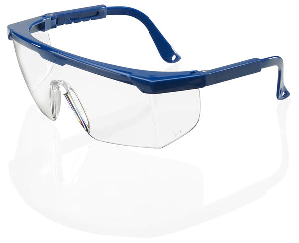 Beeswift Portland Safety Spectacles Clear Wrap Around Adjustable Side Arms