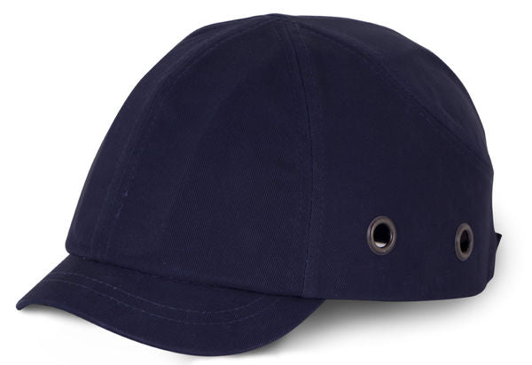 Beeswift Navy Blue Short Peak Safety Baseball Cap 100% Cotton EN812 Compliant