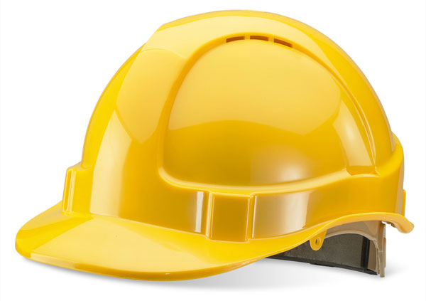 Beeswift B-Brand Safety Helmet Lightweight ABS with Wheel Ratchet Headgear