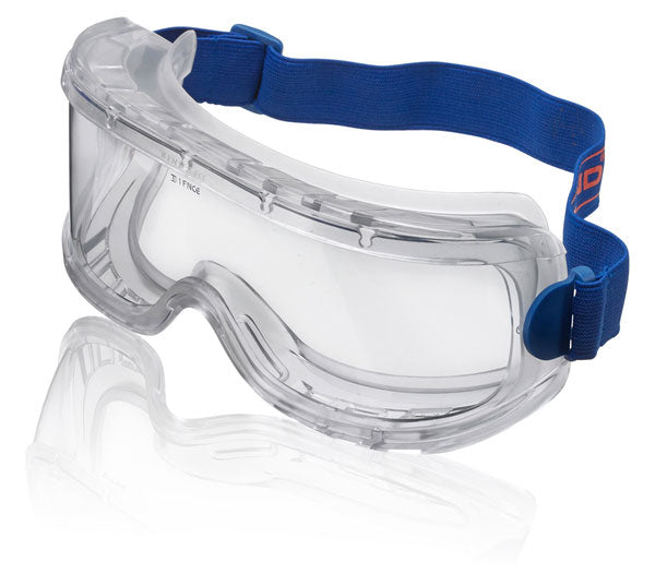Beeswift Wide Vision Goggles Clear Polycarbonate Lens Soft PVC Frame EN166