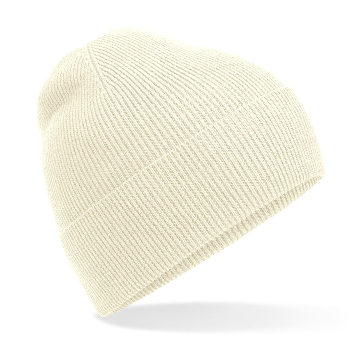 Beechfield Organic Cotton Fine Knit Beanie Lightweight Breathable Cuffed Design