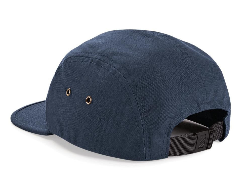 Beechfield Canvas 5-Panel Camper Cap Adjustable Snap Fastening Flat Peak