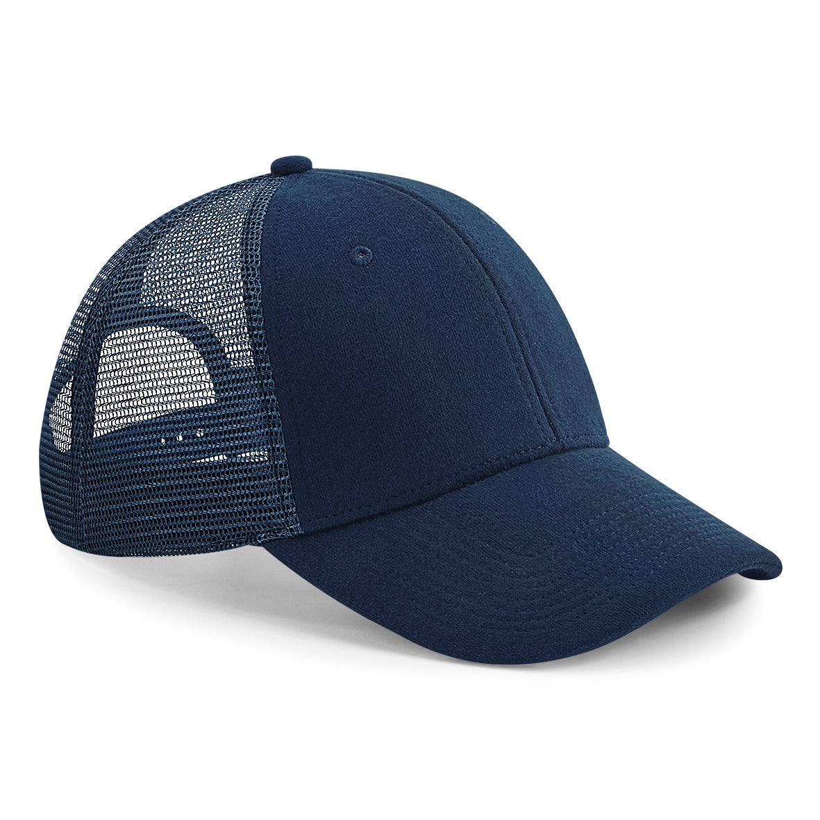 Beechfield Jersey Athleisure Trucker Hat Mid-Profile 6-Panel Snapback Cap