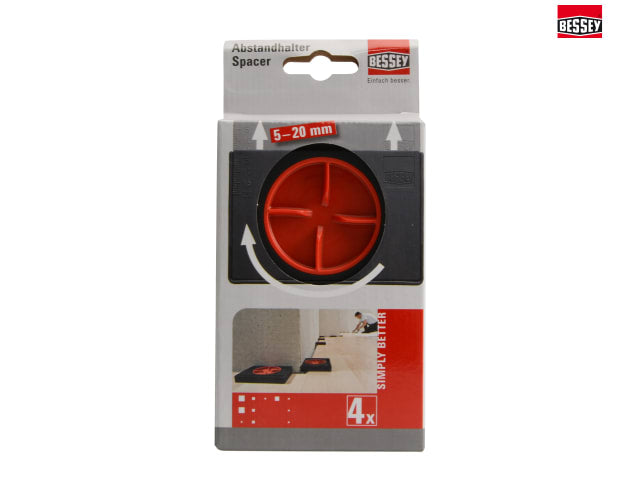 Bessey AV2 Adjustable Flooring Spacer Pk of 4 for Laminate Parquet Installations