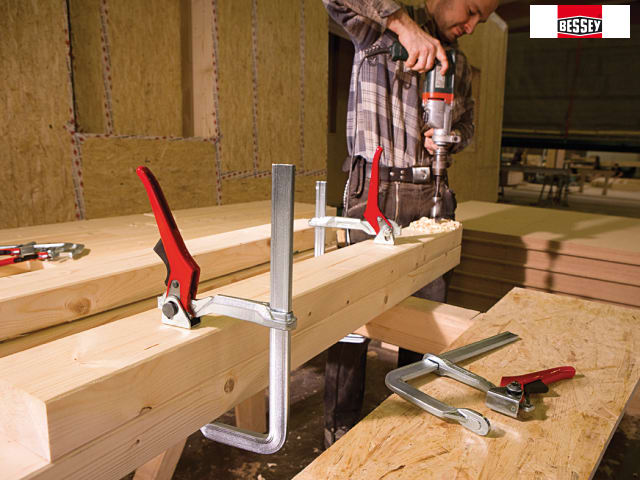 Bessey GH12 Lever Clamp 120mm Capacity Rapid Vibration-Free Clamping