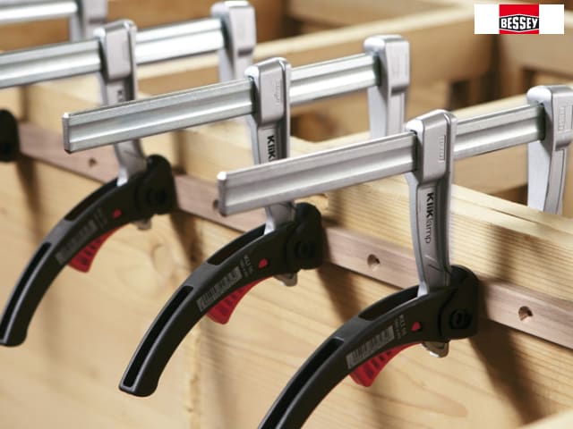 Bessey KLI12 KliKlamp 120mm Lightweight Magnesium Lever Clamp with VIBRAFIX