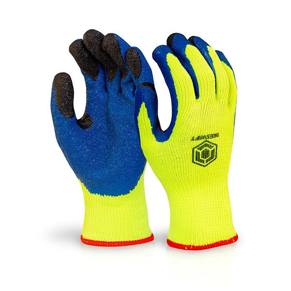 Beeswift Latex Thermo-Star Fully Dipped Gloves for Cold Weather Protection